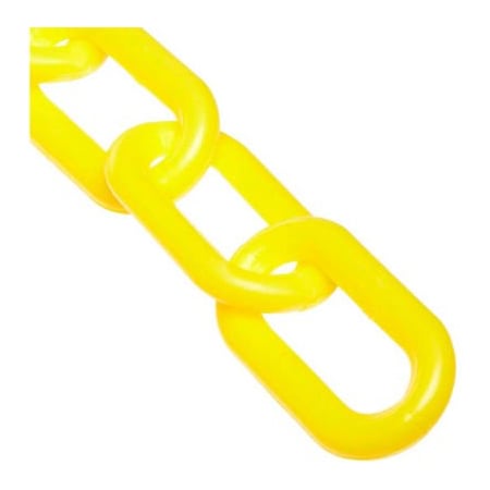 Gec Mr. Chain Heavy Duty Plastic Chain Barrier, 2inx25'L, Yellow 51002-25